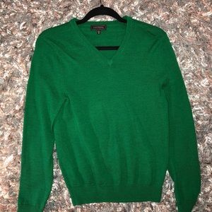 Express Extra Fine Merino Wool Green Sweater